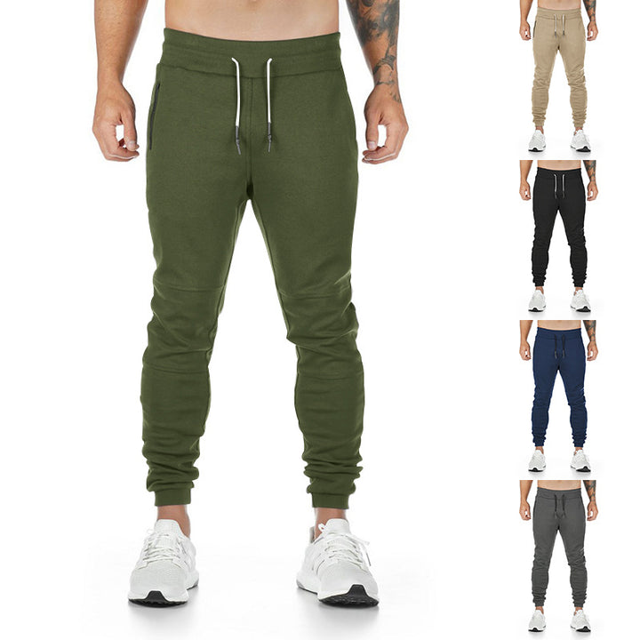 Herren Tapered-Sweat-Jogger mit Knie‑Paneel, verdeckten Reißverschlusstaschen & Komfortbund Drune