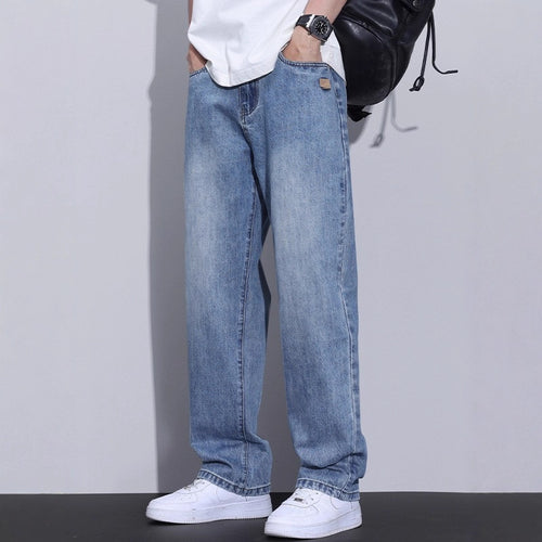Herren Bequeme Weitbein-Jeans Drune