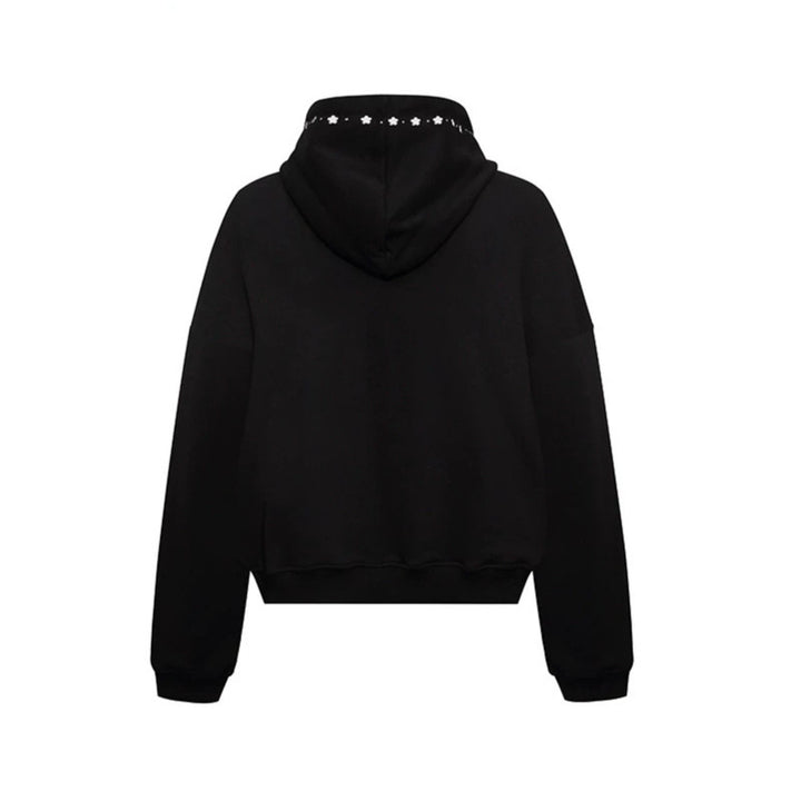 Damen Kapuzen-Zipjacke mit Nietenbesatz und Oversize-Schnitt Drune