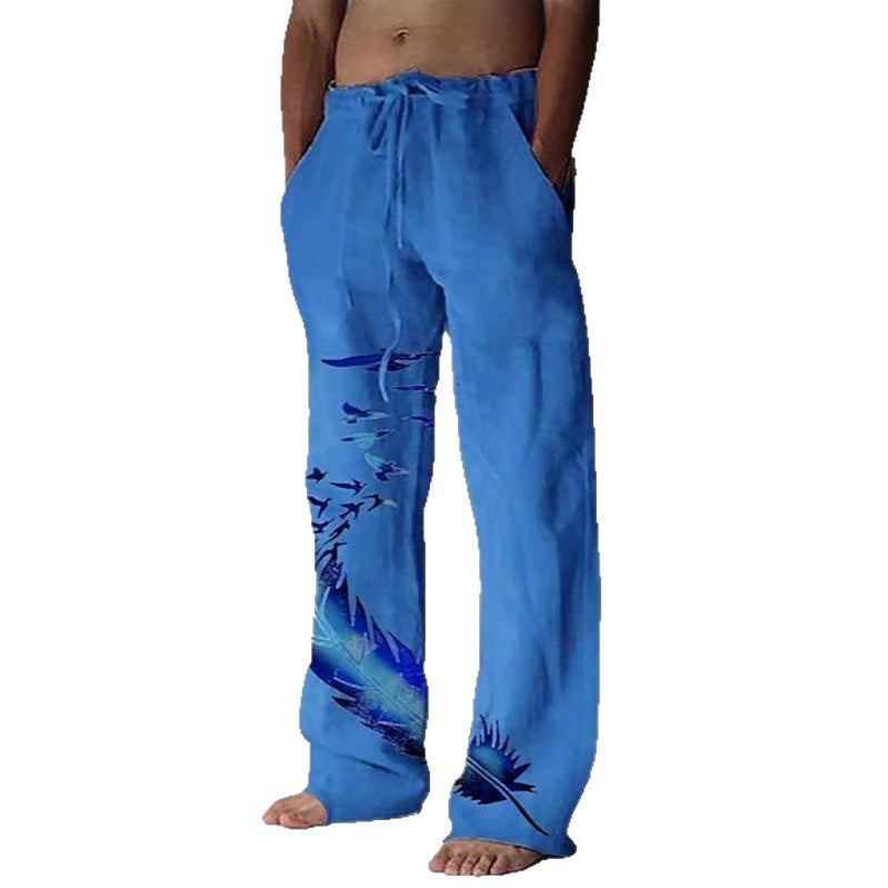 Damen Bequeme Sommerhose mit einzigartigem Federdesign Drune