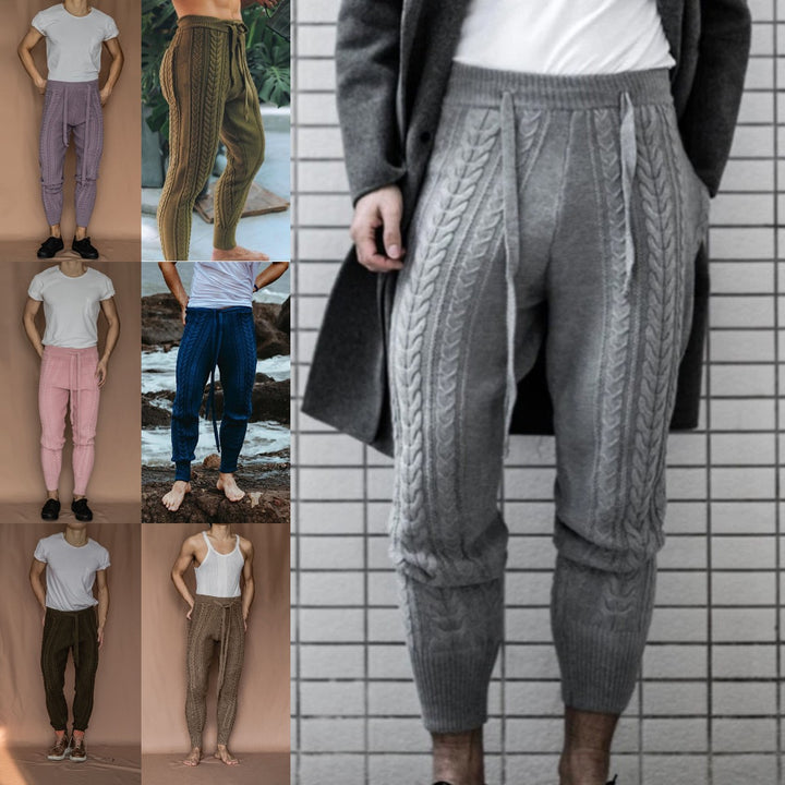 Herren Kabelstrick-Jogginghose mit Tunnelzug Drune