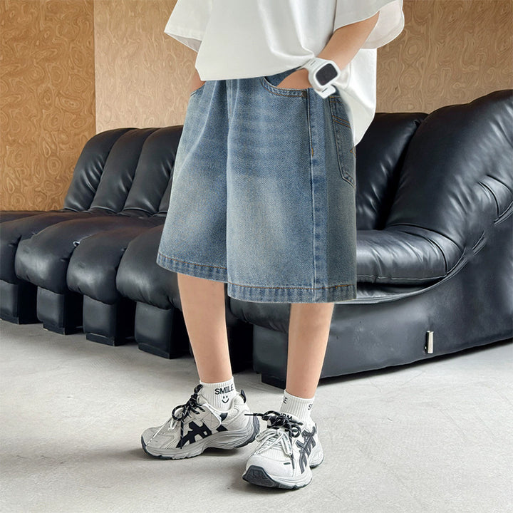 Jungen Denim-Shorts mit einzigartigem Design Drune