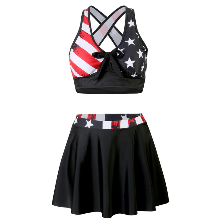 Damen Sportlicher Skirtini Drune