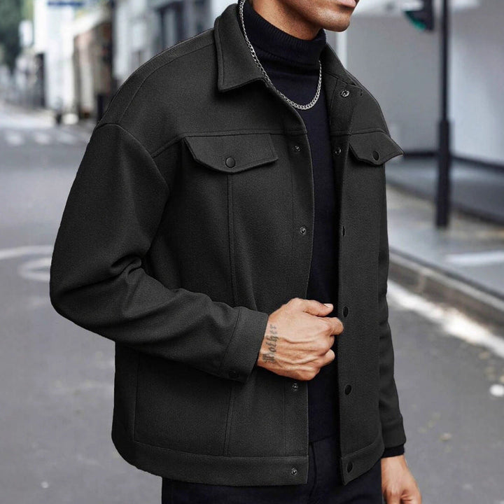 Herren moderne Freizeitjacke im lässigen Schnitt Drune