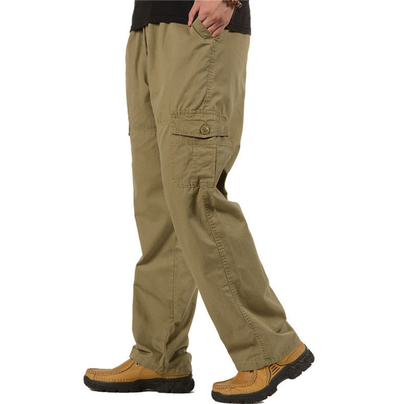 Herren weite Cargo-Bundhose mit Multifachtaschen & entspanntem Baggy‑Schnitt Drune