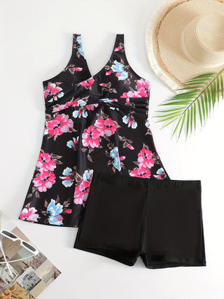Damen Tankini mit floralen Akzenten Drune