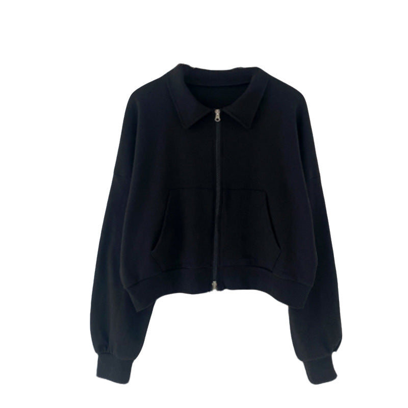 Damen lässige Zip-Jacke Drune
