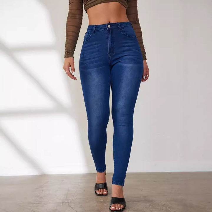 Damen Skinny-Jeans mit hohem Bund und figurbetonter Passform Drune