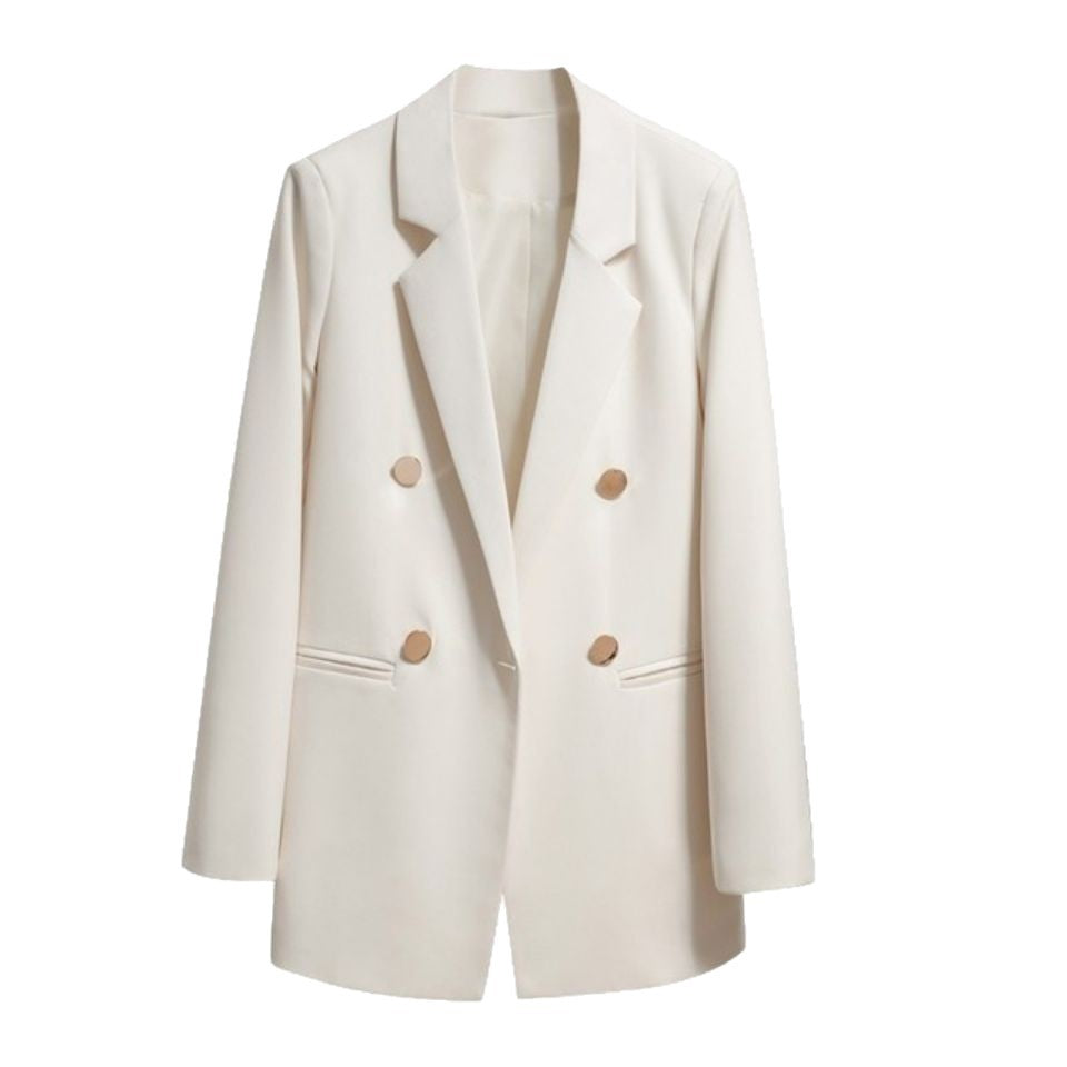 Damen Eleganter und modern geschnittener Blazer mit doppelter Knopfleiste Drune