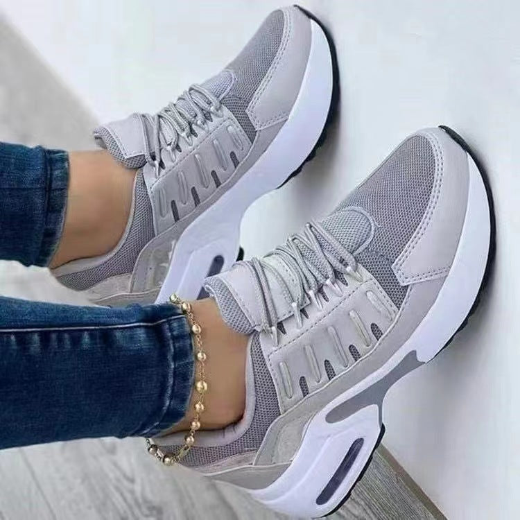 Damen Plateau-Sneaker mit Luftpolster und holografischen Akzenten Drune