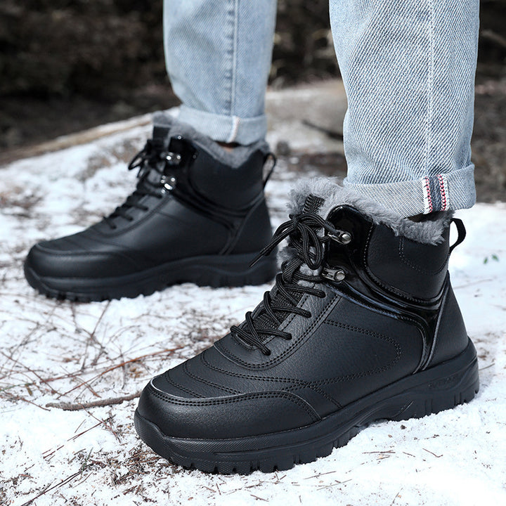 Damen Gefütterte Winter-Trekking‑Stiefelette mit Kunstfellfutter und griffiger Profilsohle Drune