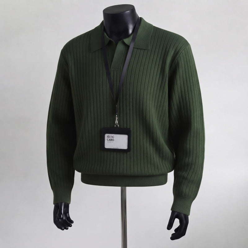 Herren Strukturierter Pullover Drune