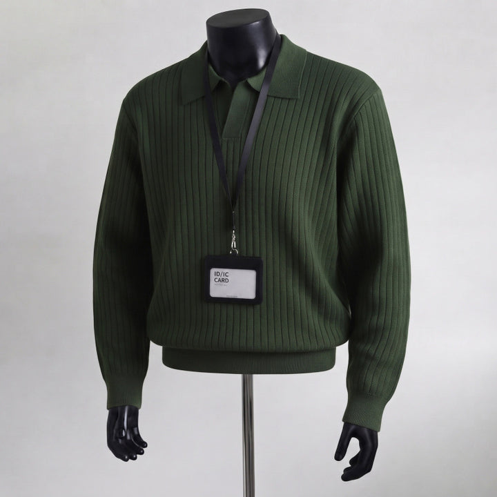 Herren Strukturierter Pullover Drune