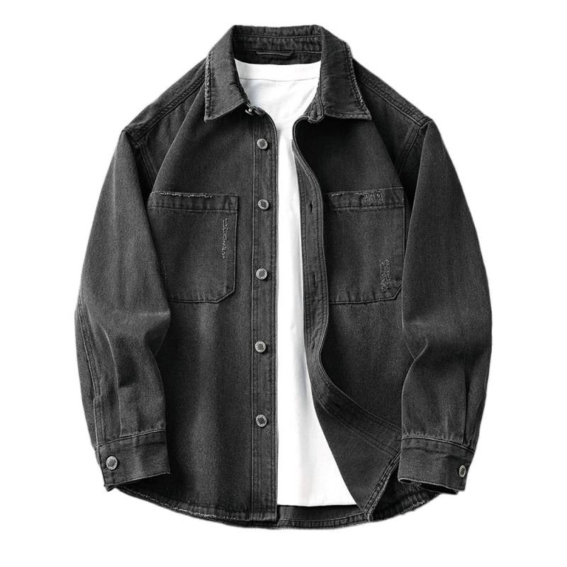 Herren Robuste Denim Hemdbluse Drune