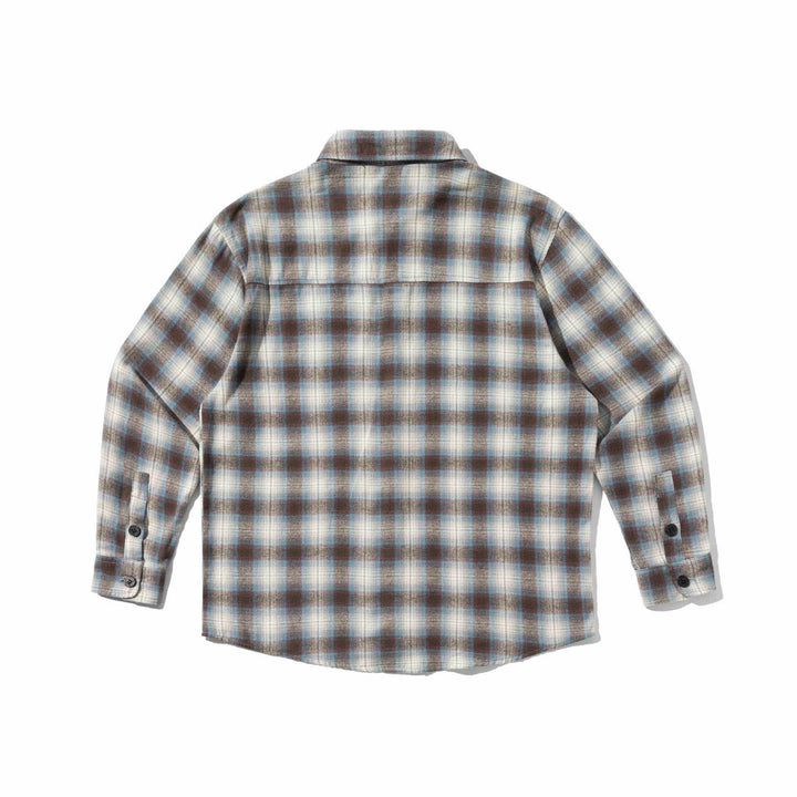 Herren Flanell‑Hemdjacke im Boxy‑Look mit weichem Brushed‑Finish und Brustpattentasche Drune