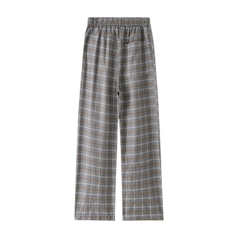 Damen Hochtaillierte weite karierte Culotte‑Hose mit Bügelfalte Drune