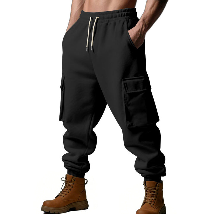 Herren Utility-Jogger mit Cargo-Taschen, Kordelzug und gerippten Bündchen Drune