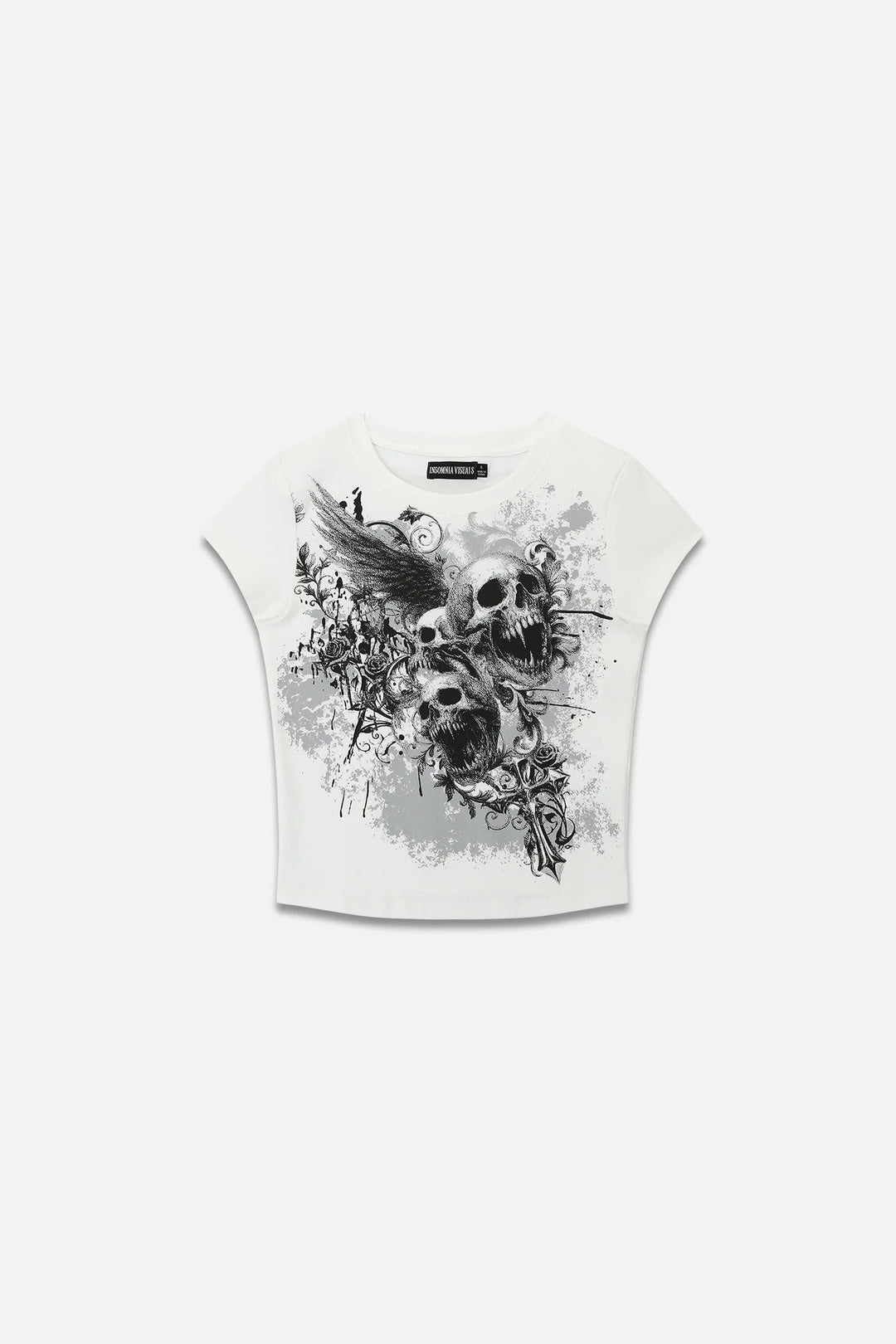 Damen Grafisches T-Shirt mit auffälligem Design Drune