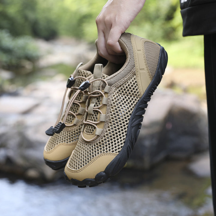 Herren Atmungsaktiver Trekking‑Wasserschuh mit Quick‑Lace und profilierter Gummisohle Drune