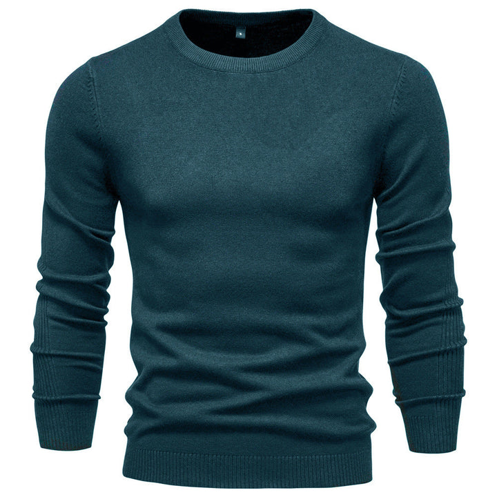 Herren Rundhals Pullover aus hochwertiger Baumwolle Drune
