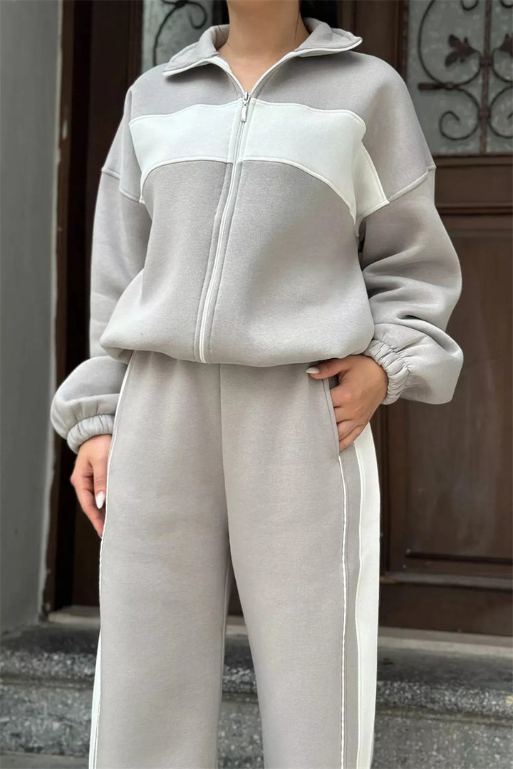 Damen sportliches Fleece-Set mit hohem Kragen und feuchtigkeitsregulierenden Eigenschaften Drune