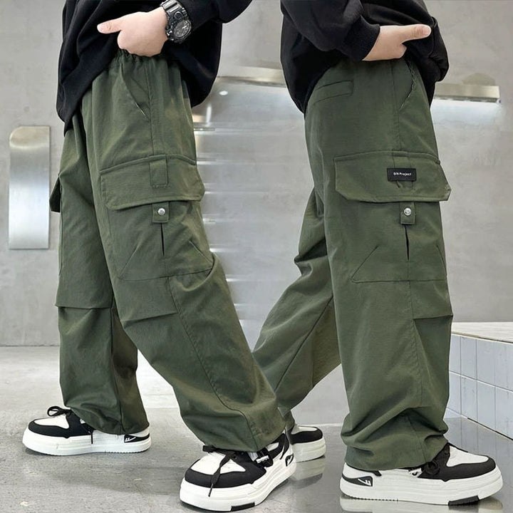 Unisex weite Cargo-Hose mit praktischen Taschen Drune