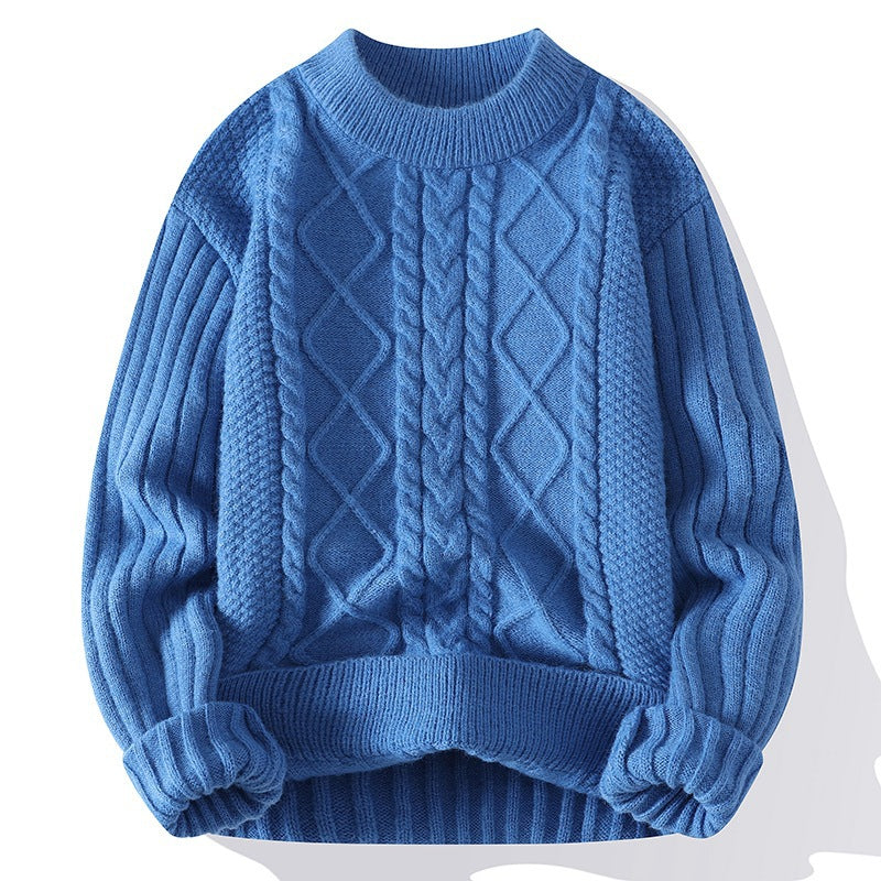 Damen Kuscheliger Strickpullover mit Kabelmuster Drune