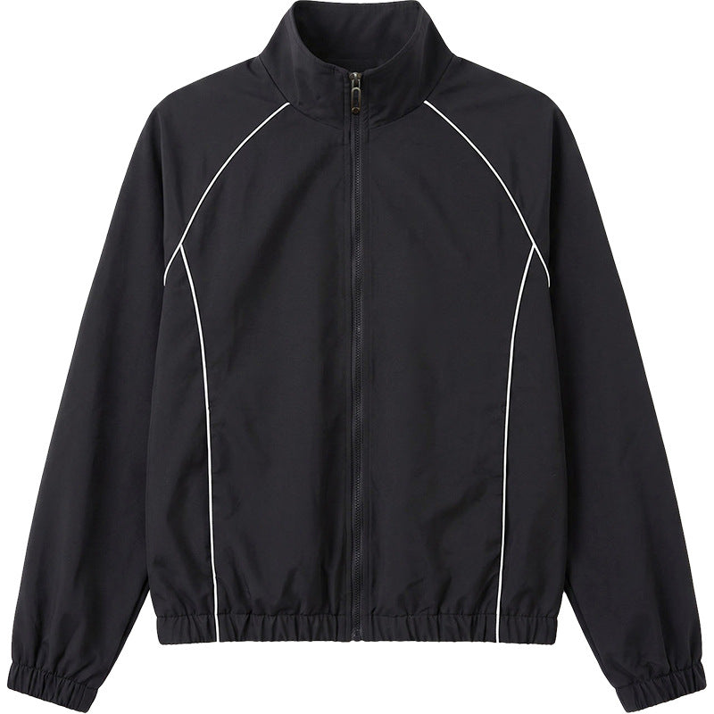 Herren Sportliche Windjacke mit Stehkragen Drune