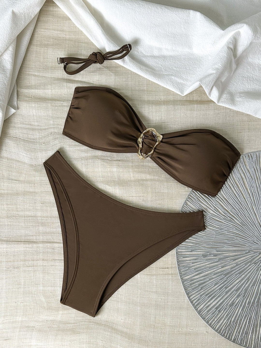 Damen Bandeau-Bikini Set mit verstellbaren Trägern Drune