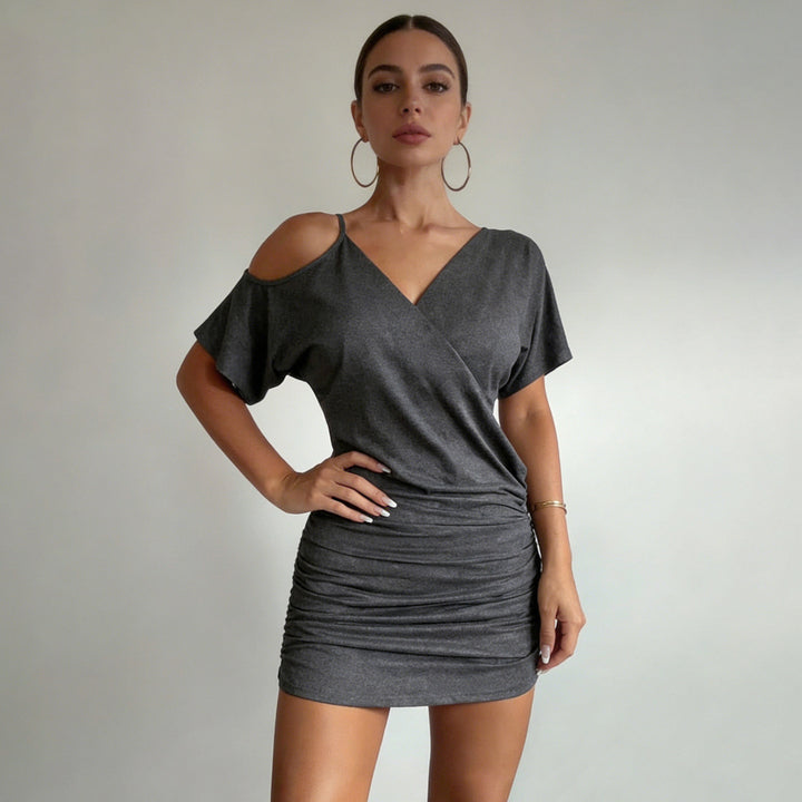 Damen Wickeloberteil mit raffiniertem Schnitt und lässigem Rüschendesign Drune