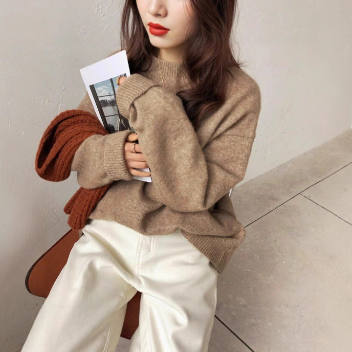 Damen Kuscheliger Oversized Pullover Drune