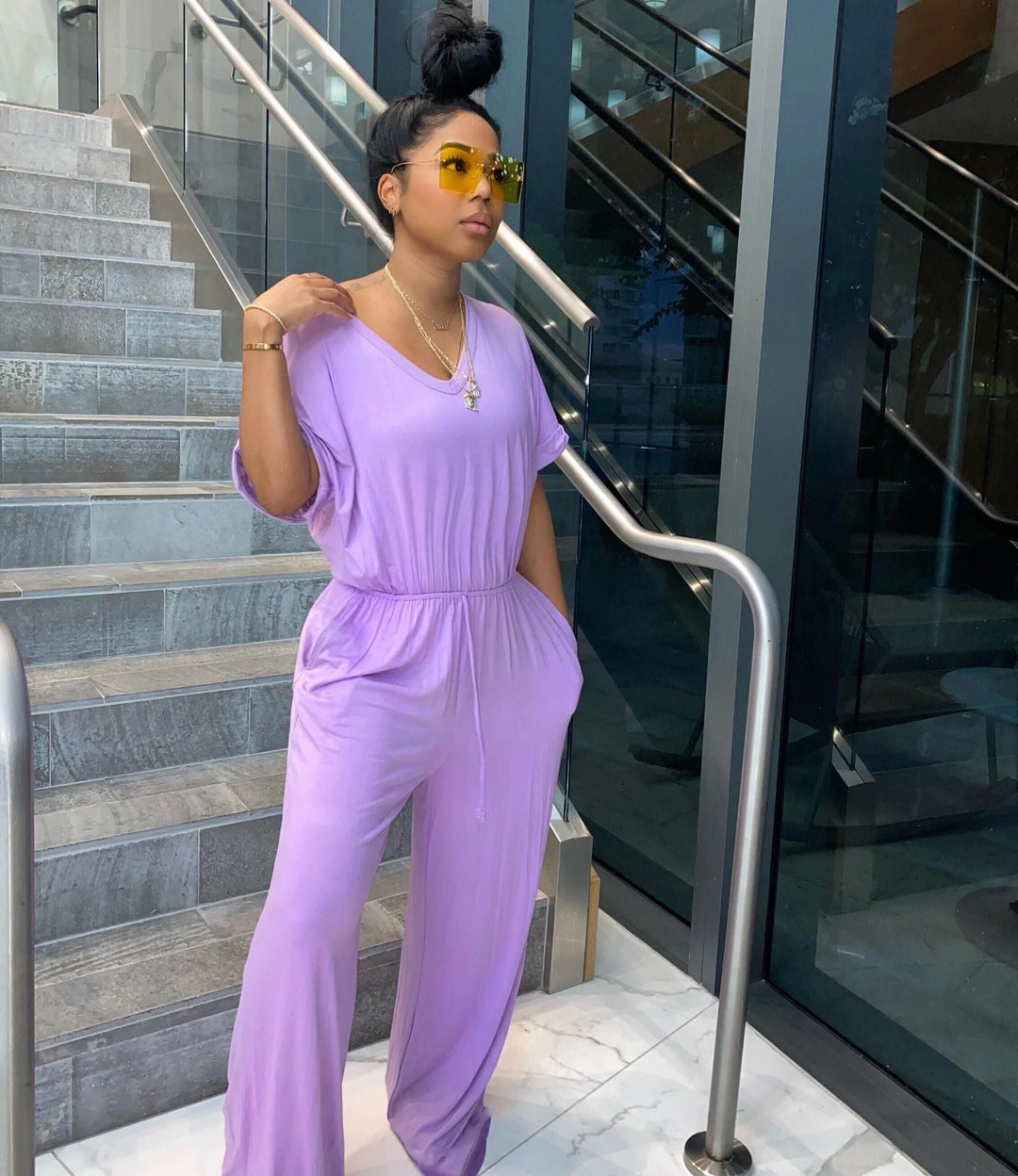 Drune | V-Ausschnitt Jumpsuit für Frauen Jane