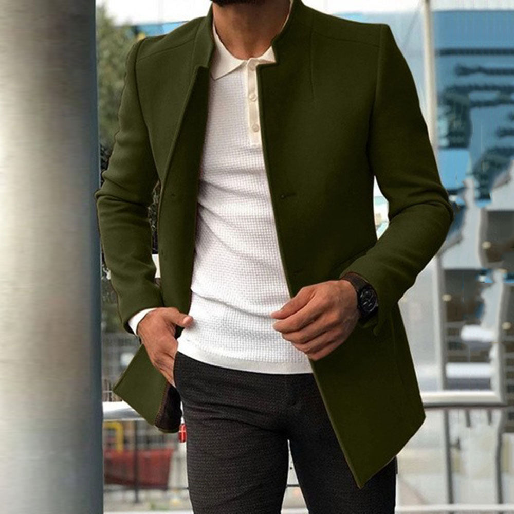 Herren eleganter Blazer mit modernem Schnitt und minimalistischen Details Drune