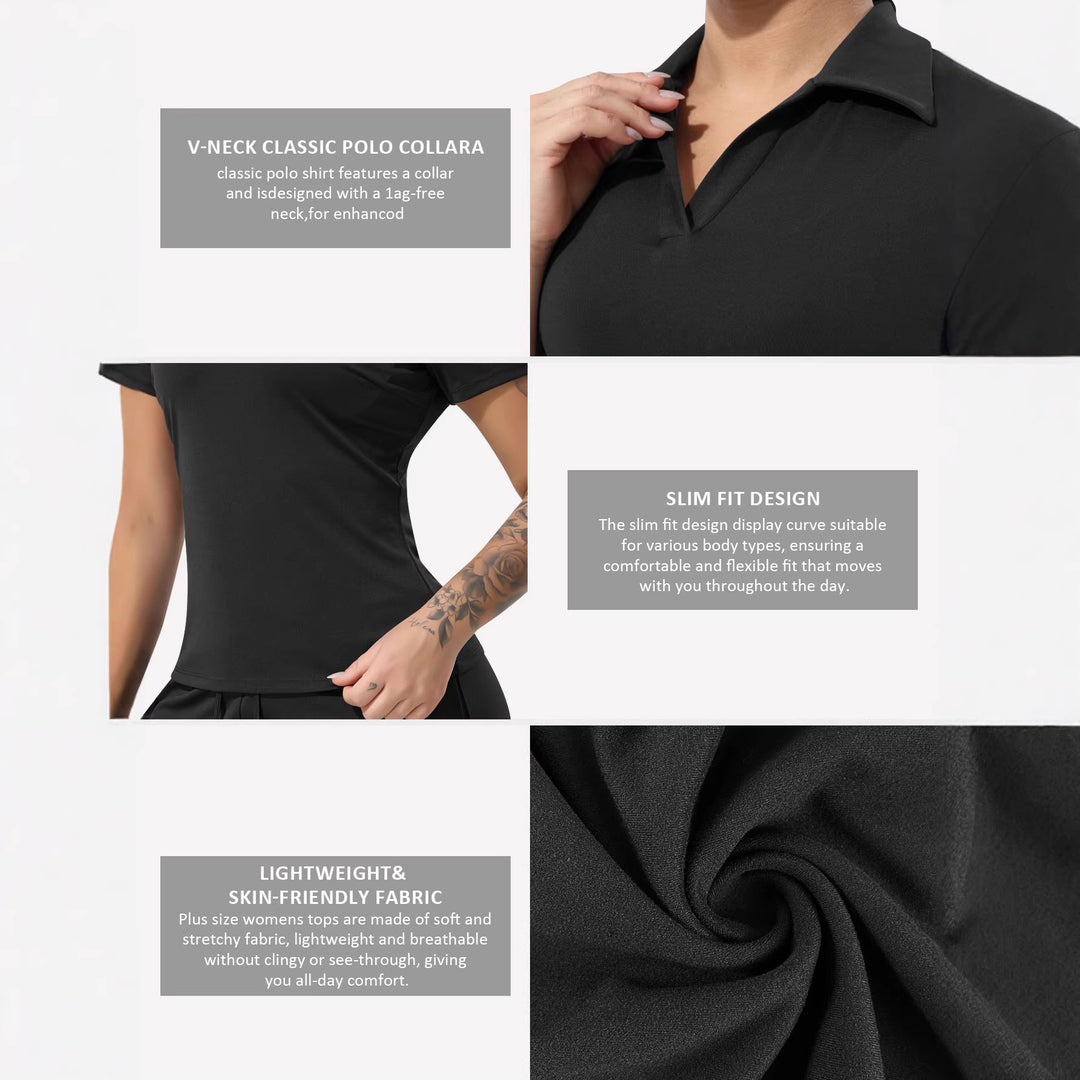 Damen Tailliertes Funktions-Polo mit Stretchjersey und Performance-Atmungsaktivität Drune