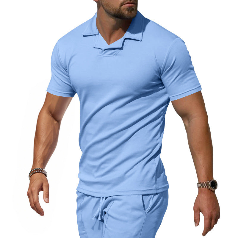 Herren Sportliches Kurzarm-Poloshirt mit innovativem Design und atmungsaktiver Funktion Drune