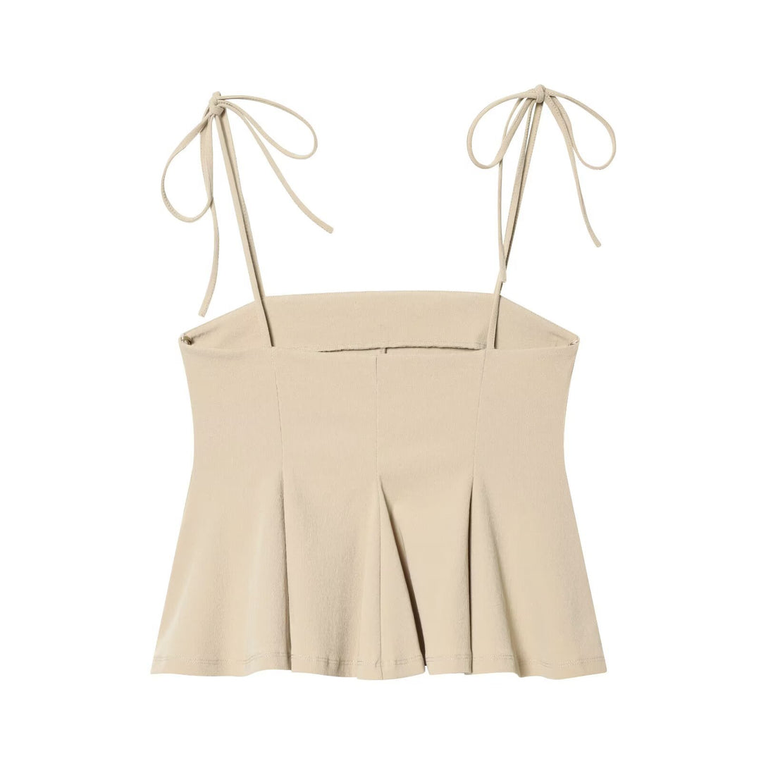 Damen Palazzo-Hose mit Volant-Taille und Tunnelzug Drune