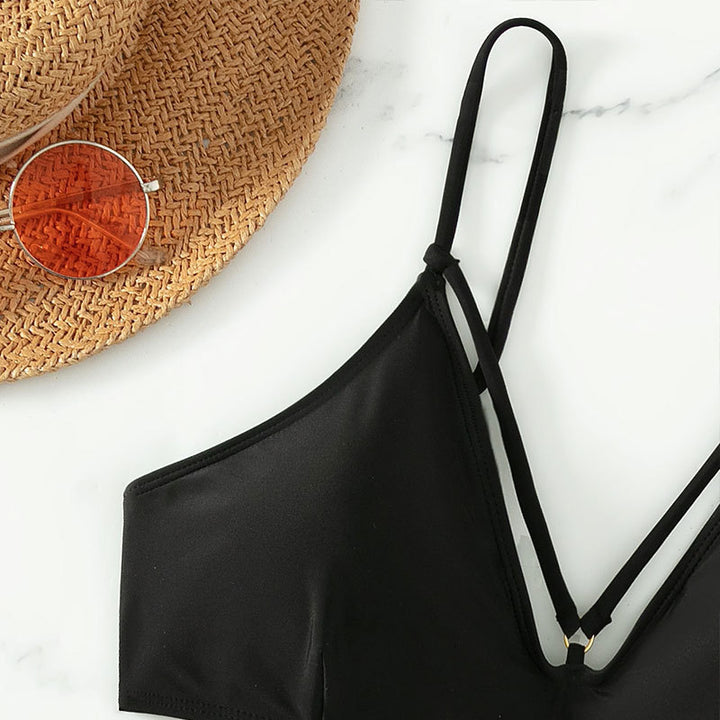 Damen Designreicher Bikini mit angesagtem Cut-Out und verstellbaren Trägern Drune