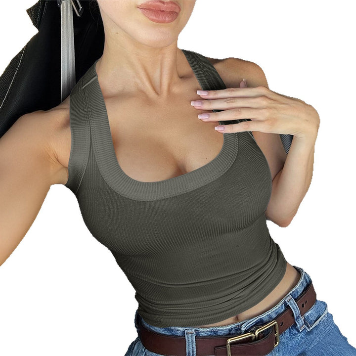 Damen Sportliches Trägershirt mit Rippstruktur Drune