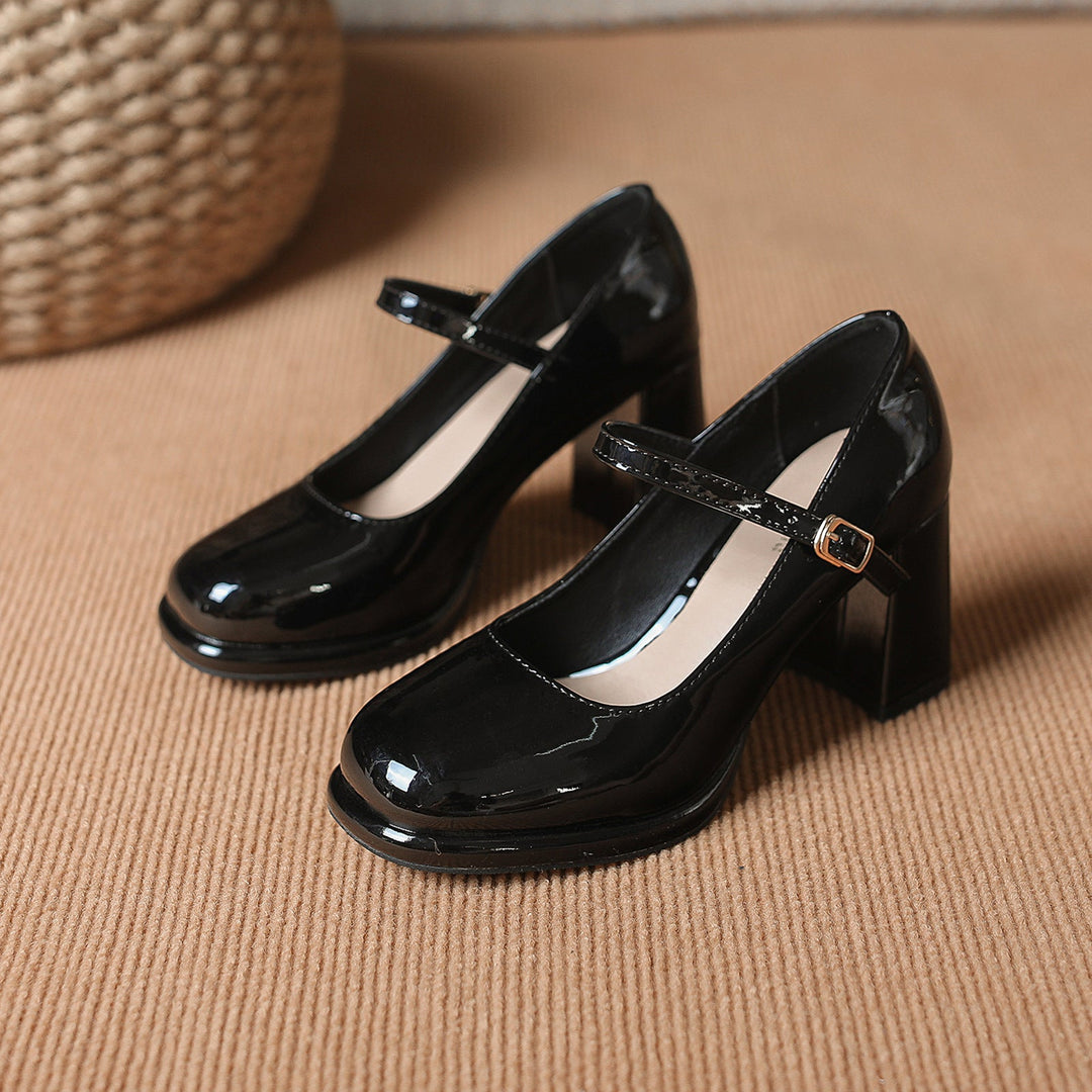 Damen Slingback-Pumps mit elegantem Fesselriemen und komfortablem Blockabsatz Drune
