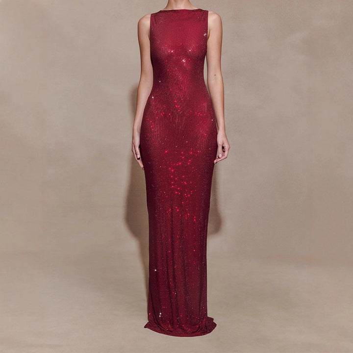 Damen Glitzerndes Abendkleid Drune
