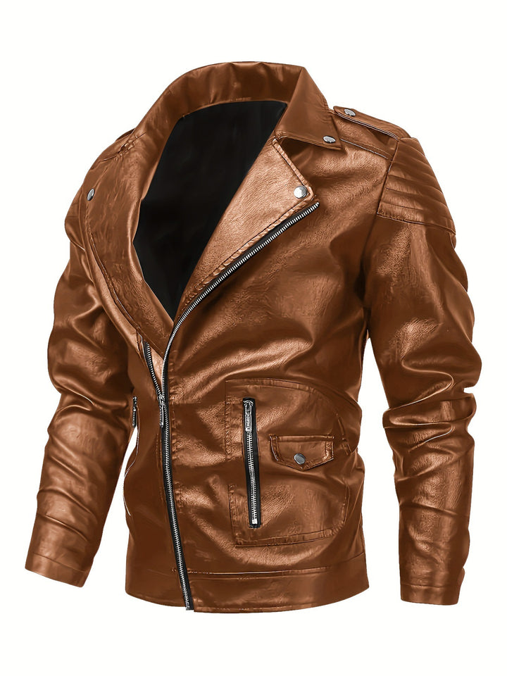 Herren Biker-Lederjacke Drune