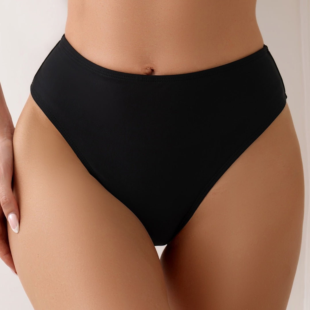 Damen Hochgeschnittene Bikinihose mit nahtloser Verarbeitung und komfortablem Sitz Drune