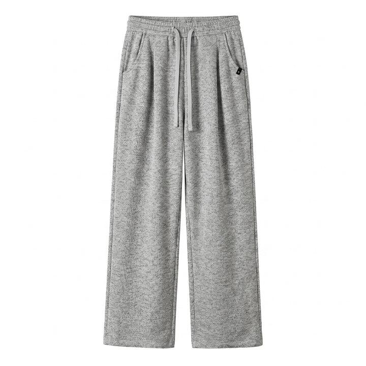 Damen Lounge‑Hose mit weitem Bein, elastischem Bund und Kordelzug Drune
