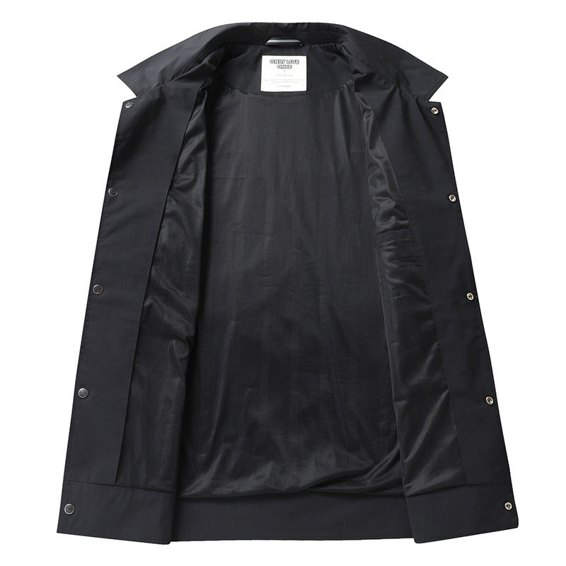 Herren Leichte Overshirt-Jacke aus Mikrofasermix mit Brustpattentaschen Drune