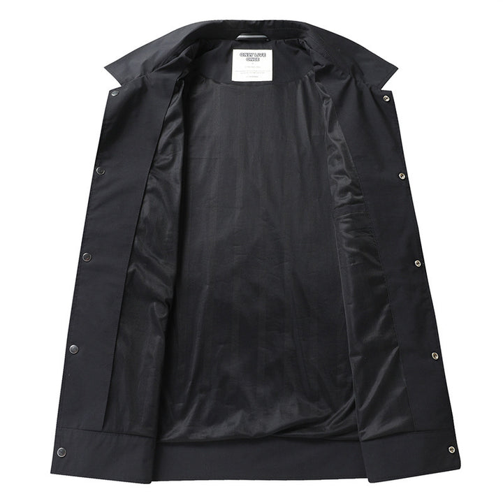 Herren Leichte Overshirt-Jacke aus Mikrofasermix mit Brustpattentaschen Drune