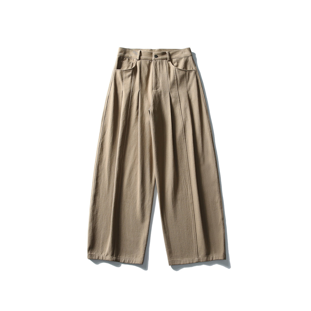 Damen Hochtaillierte Culotte-Hose mit sichtbarer Bügelfalte und weitem Cropped‑Bein Drune