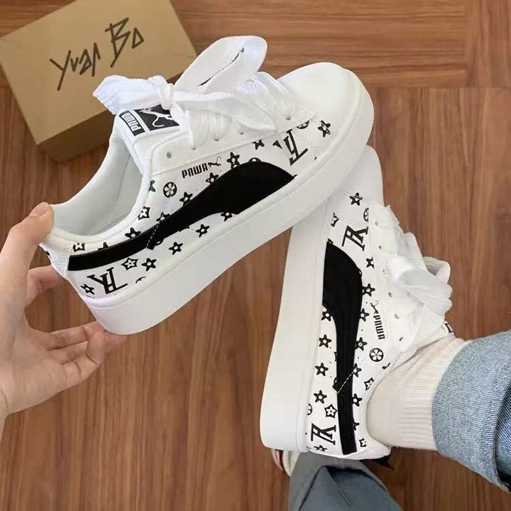 Damen Sneaker mit modischem Print und dämpfender Sohle Drune