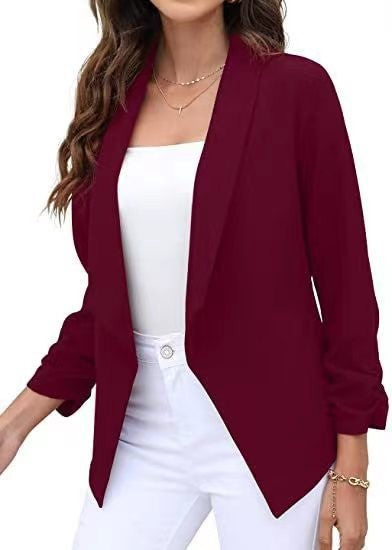 Damen eleganter und luftiger Blazer mit asymmetrischem Schnitt Drune