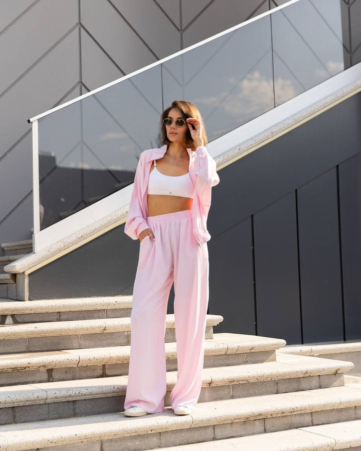 Damen elegantes und lässiges Lounge-Set mit weitem Schnitt Drune