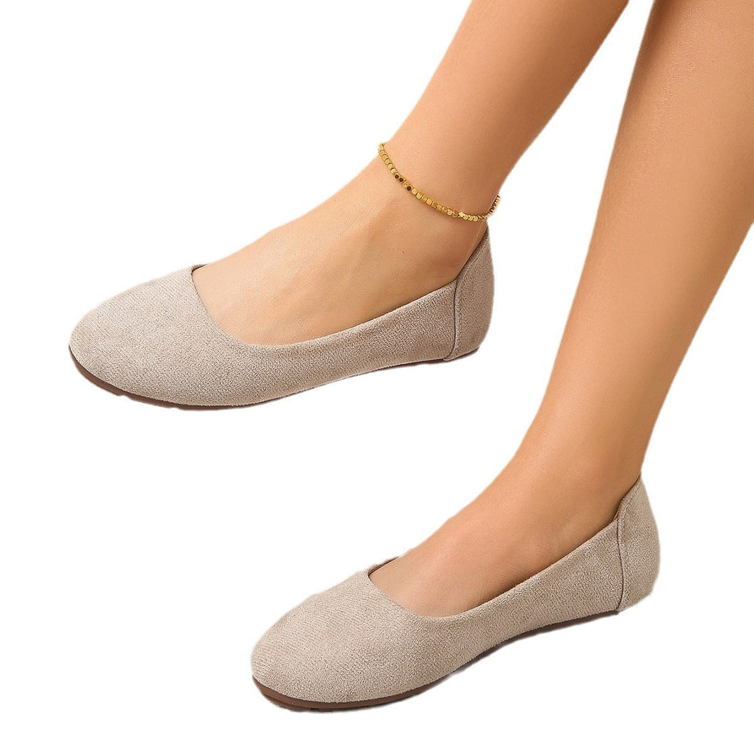 Damen Bequeme Slipper mit weichem Wildleder-Obermaterial und rutschfester Sohle Drune